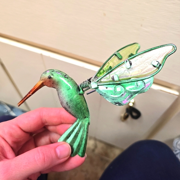 Hummingbird Plant Decoration - Picture 1 of 7